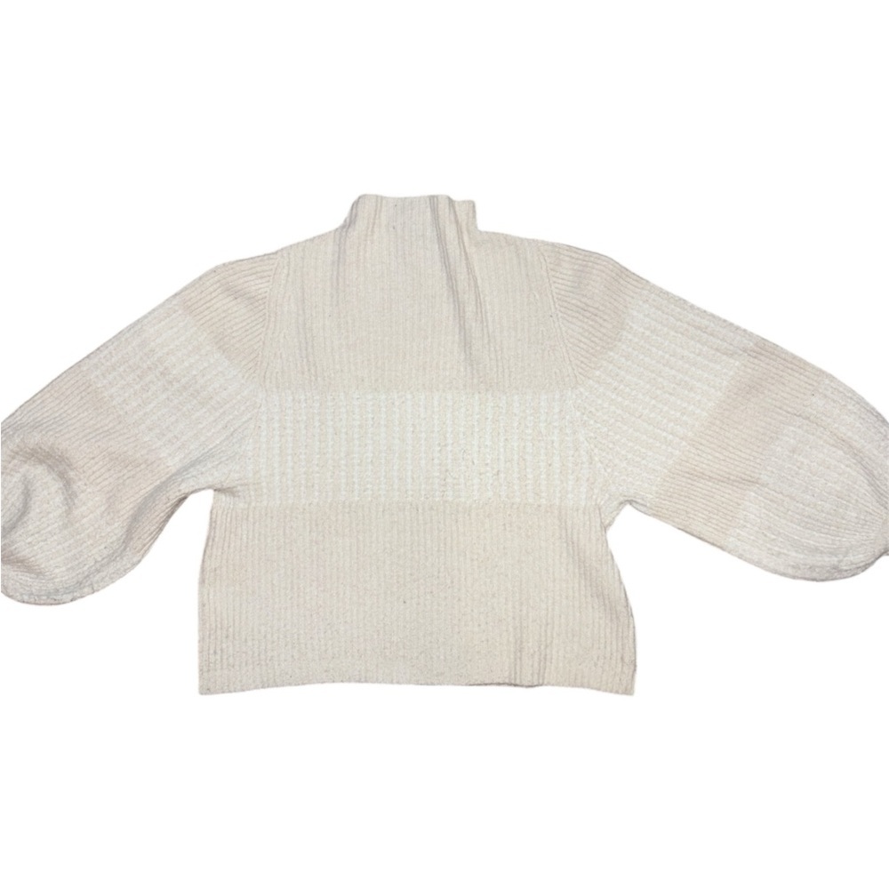French Connection Vhori Mock Neck Sweater In Oatmeal Mel Women’s Size Medium - Picture 11 of 12